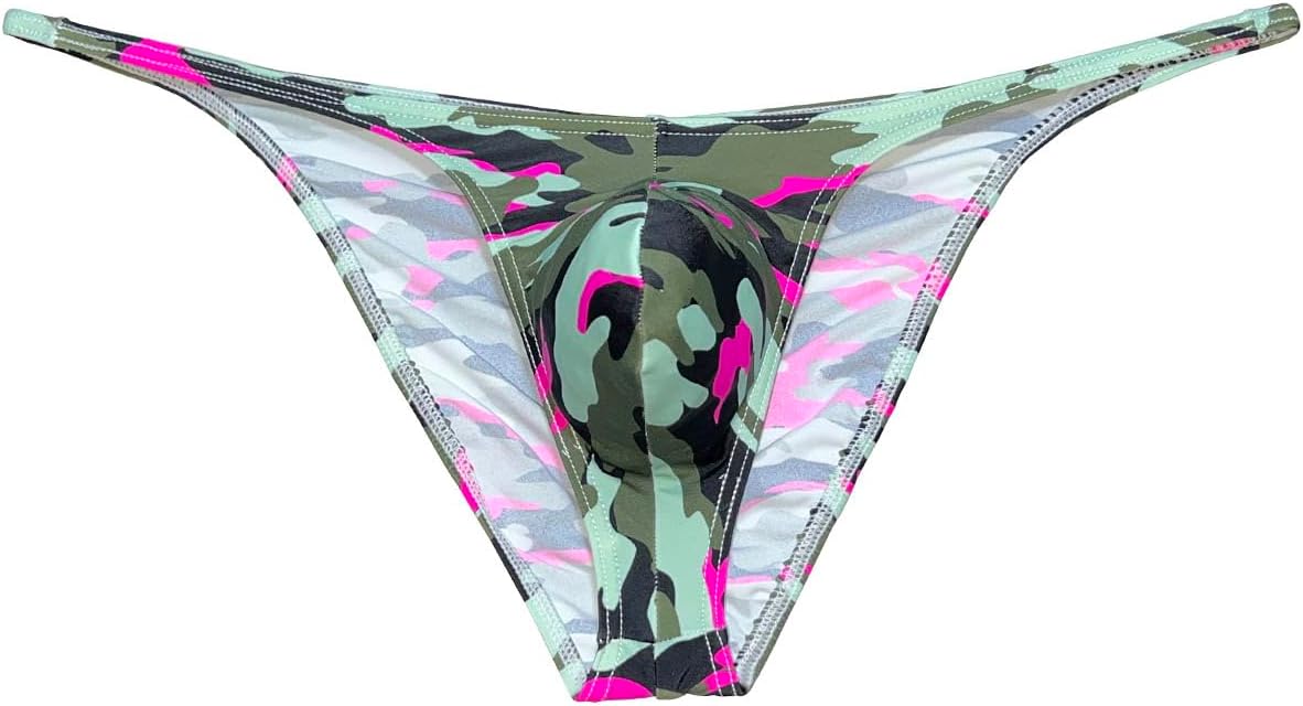Men Mini Cheek Underwear Contour Pouch Skimpy Briefs Stretchy Ruched Back Swimwear Soft Smooth Posing Bikini Underpants