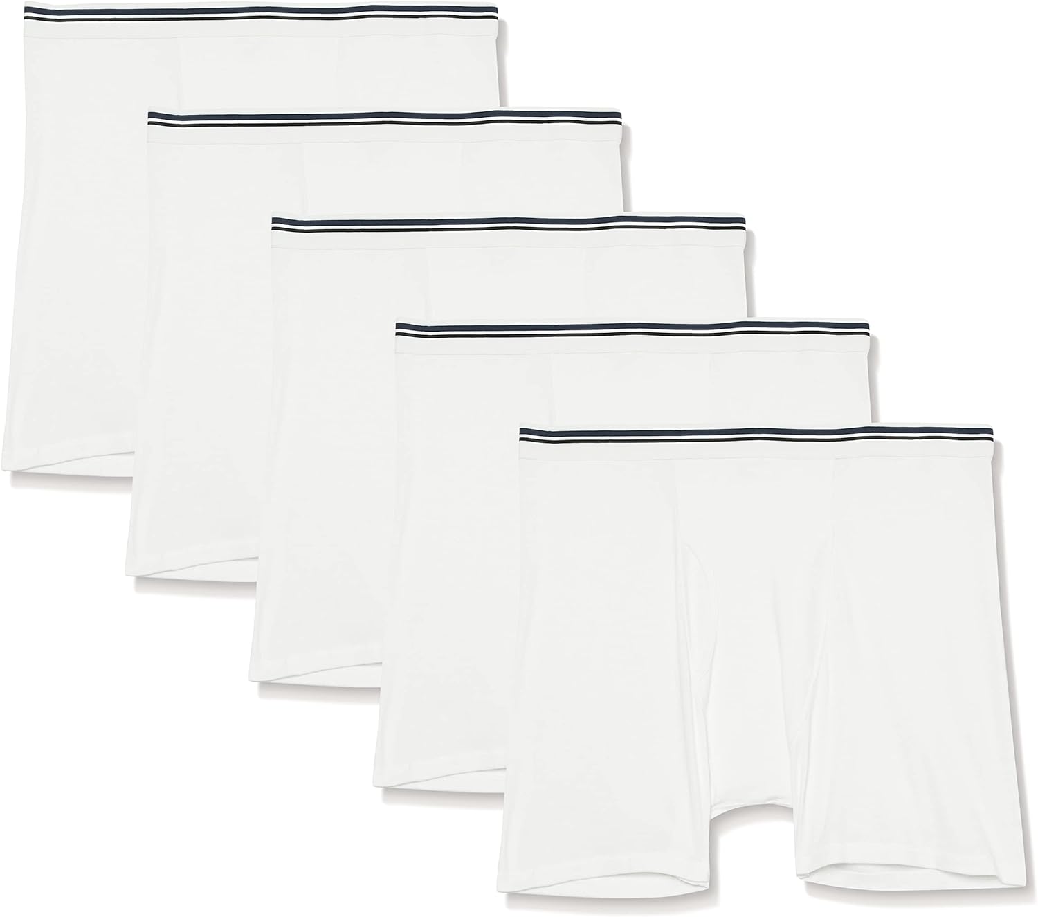 Men's Cotton Tag-Free Boxer Brief, Pack of 5
