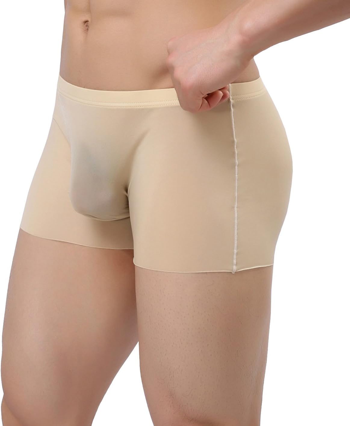 Men's Traceless Underwear Ice Silk Boxer Brief - Image 2