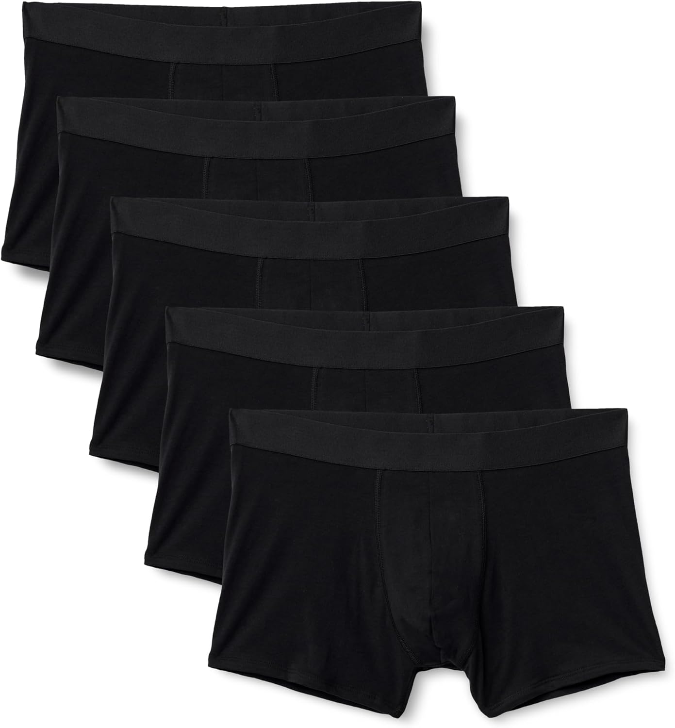 Men's Cotton Jersey Boxer Shorts Underwear, Pack of 5